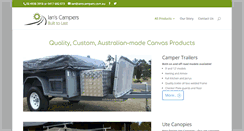 Desktop Screenshot of ianscampers.com.au