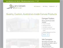 Tablet Screenshot of ianscampers.com.au